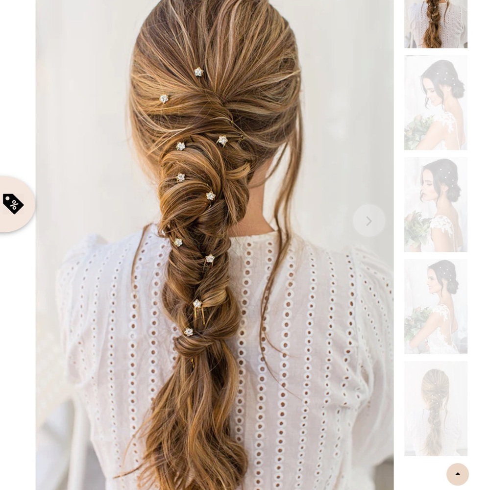 BRIDES & HAIRPINS Danai Set of 2 Crystal Hair Pins